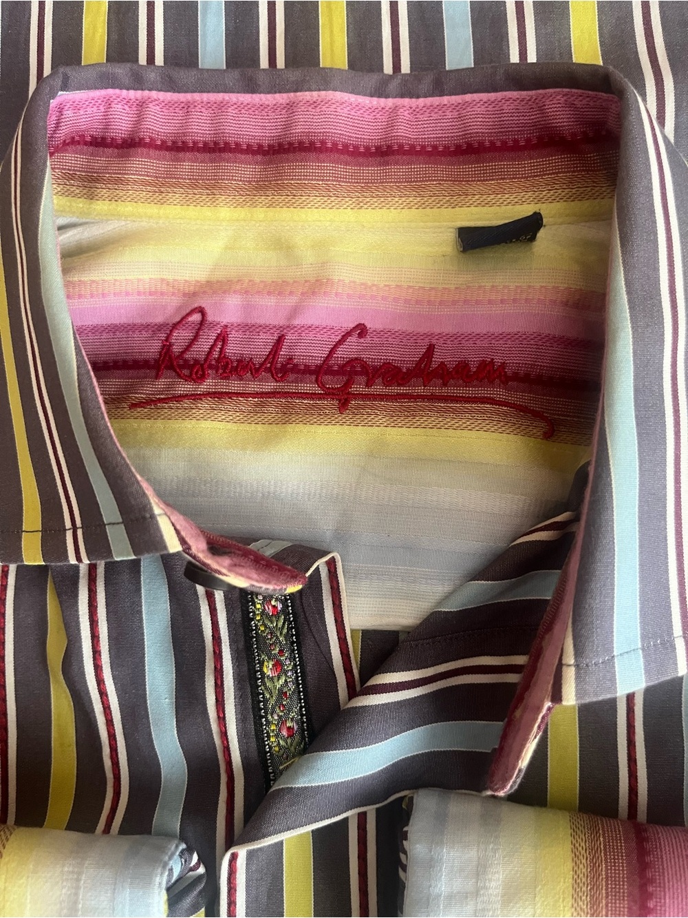 Robert Graham Multi-Stripe Button-Down Shirt - Picture 11 of 16